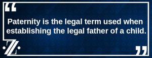 Zentz paternity legal term